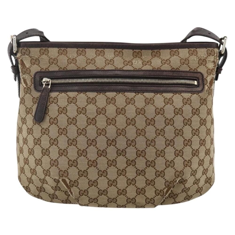 Gucci GG Canvas Shoulder Bag Beige